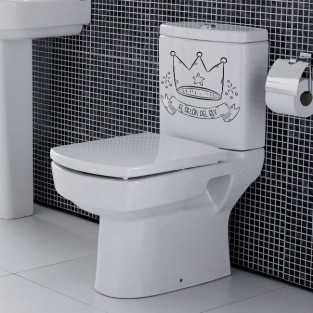 Vinilos decorativos para baños el sillón del rey