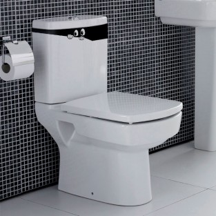 Vinilos graciosos para baños y paredes ojos que asoman