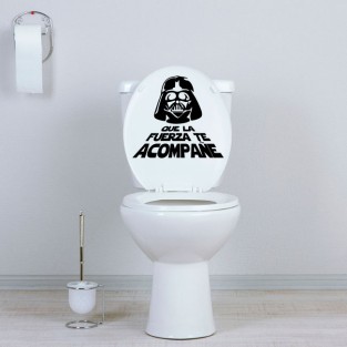 Vinilos decorativos baños y paredes texto star wars