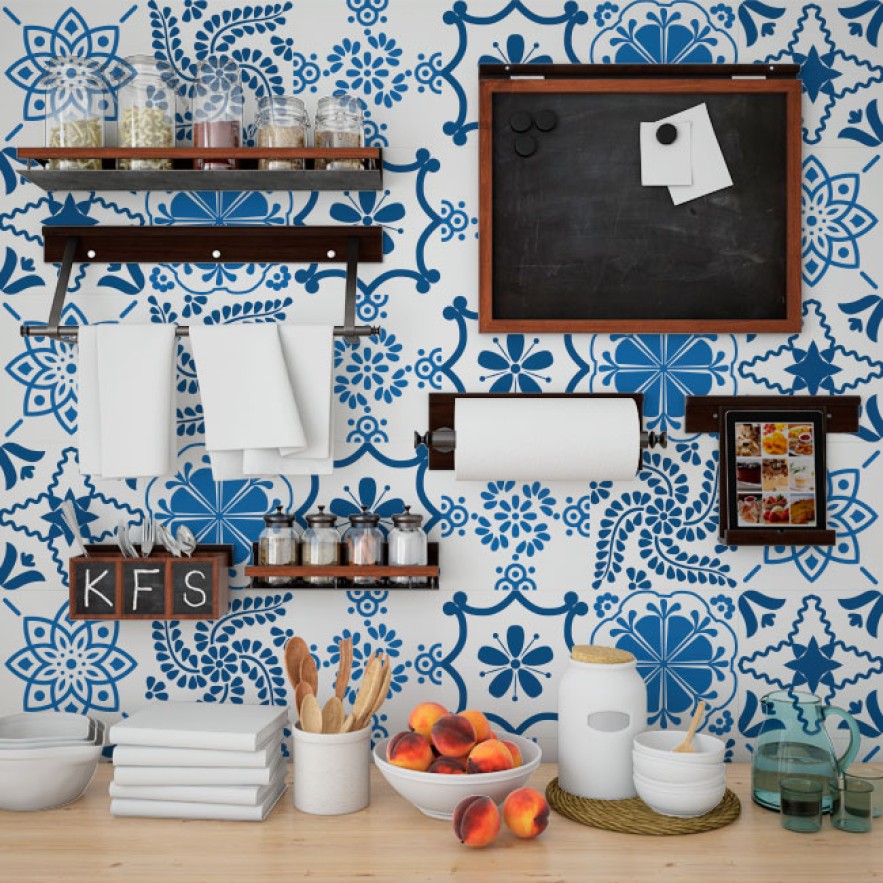 Vinilos decorativos azulejos cocinas y baños (24 unidades)