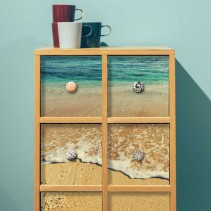Vinilos  orilla de la playa para decorar muebles o armarios