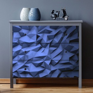 Vinilos geometría 3d para decorar muebles y armarios