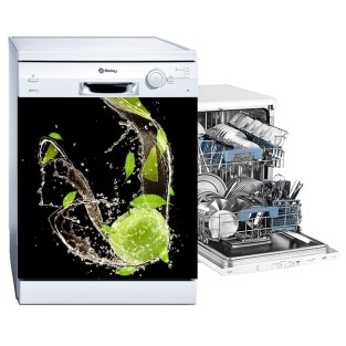Vinilos electrodomésticos lavavajillas manzana verde Vinilos electrodomésticos lavavajillas manzana verde