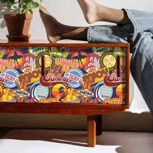 Vinilos collage surf para muebles o armarios Vinilos collage surf para muebles o armarios