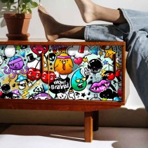 Vinilos grafiti juvenil para muebles o armarios