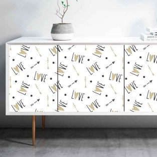 Vinilos para muebles o armarios texto love