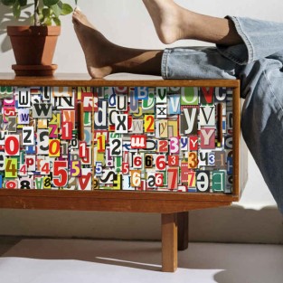 Vinilos para muebles y armarios collage letras Vinilos para muebles y armarios collage letras