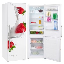 Vinilos electrodomésticos neveras fresas con leche