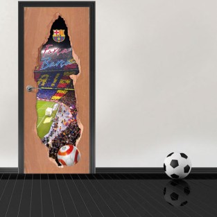 Vinilos para puertas 3d estadio camp nou barcelona Vinilos para puertas 3d estadio camp nou barcelona