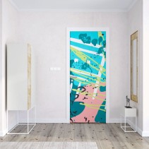 Vinilos para puertas diseño pop retro