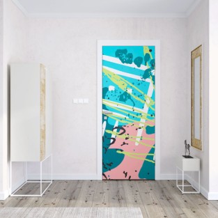 Vinilos para puertas diseño pop retro