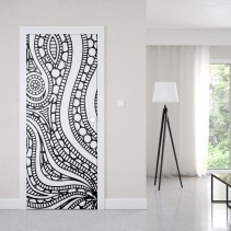 Vinilos decorativos para puertas líneas y trazos