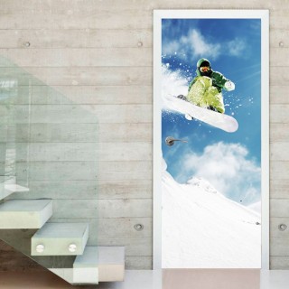 Vinilos decorativos puertas snowboard