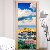 Vinilos decorativos puertas sveti stefan montenegro