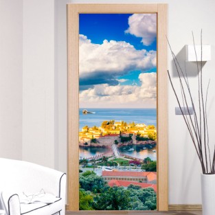 Vinilos decorativos puertas sveti stefan montenegro Vinilos decorativos puertas sveti stefan montenegro