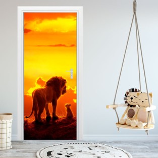 Vinilos decorativos puertas y armarios disney el rey león