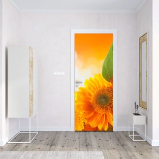 Vinilos decorativos de girasol para puertas y armarios Vinilos decorativos de girasol para puertas y armarios
