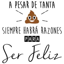 Vinilos decorativos para wc siempre habrá razones para ser feliz