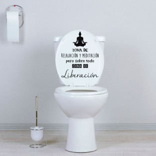 Vinilos decorativos para wc zona de relajación