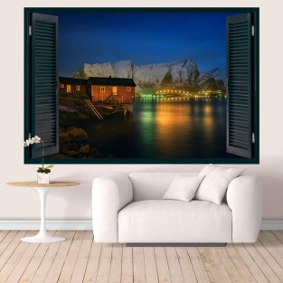 Vinilos ventana 3d islas lofoten