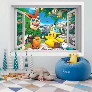 Ventanas 3d vinilos pikachu Ventanas 3d vinilos pikachu