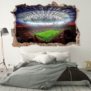 Vinilos paredes estadio fútbol mundial rusia 2018 3d