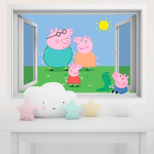 Ventanas infantiles peppa pig 3d Ventanas infantiles peppa pig 3d