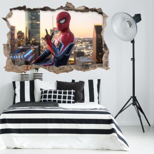 Vinilos paredes spider man miles morales 3d Vinilos paredes spider man miles morales 3d