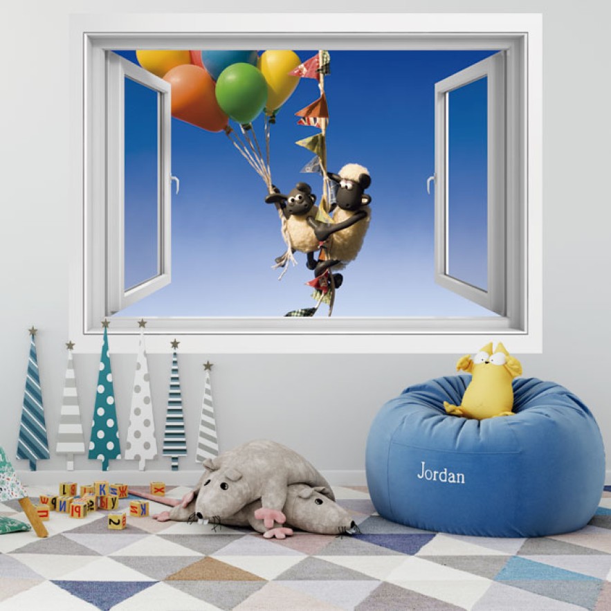 Ventana la oveja shaun 3d