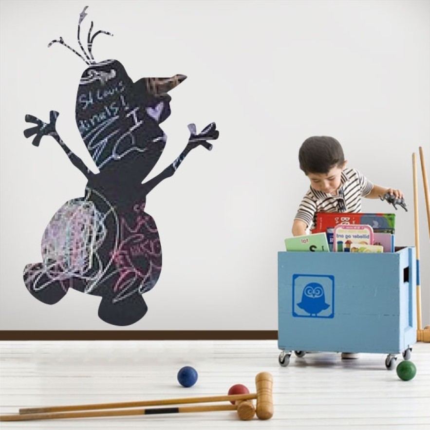 Vinilos infantiles pizarra disney olaf película frozen