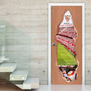 Vinilos puertas 3d estadio de fútbol ramón sánchez pizjuán