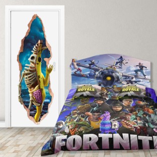 Vinilos videojuego fortnite puertas 3d