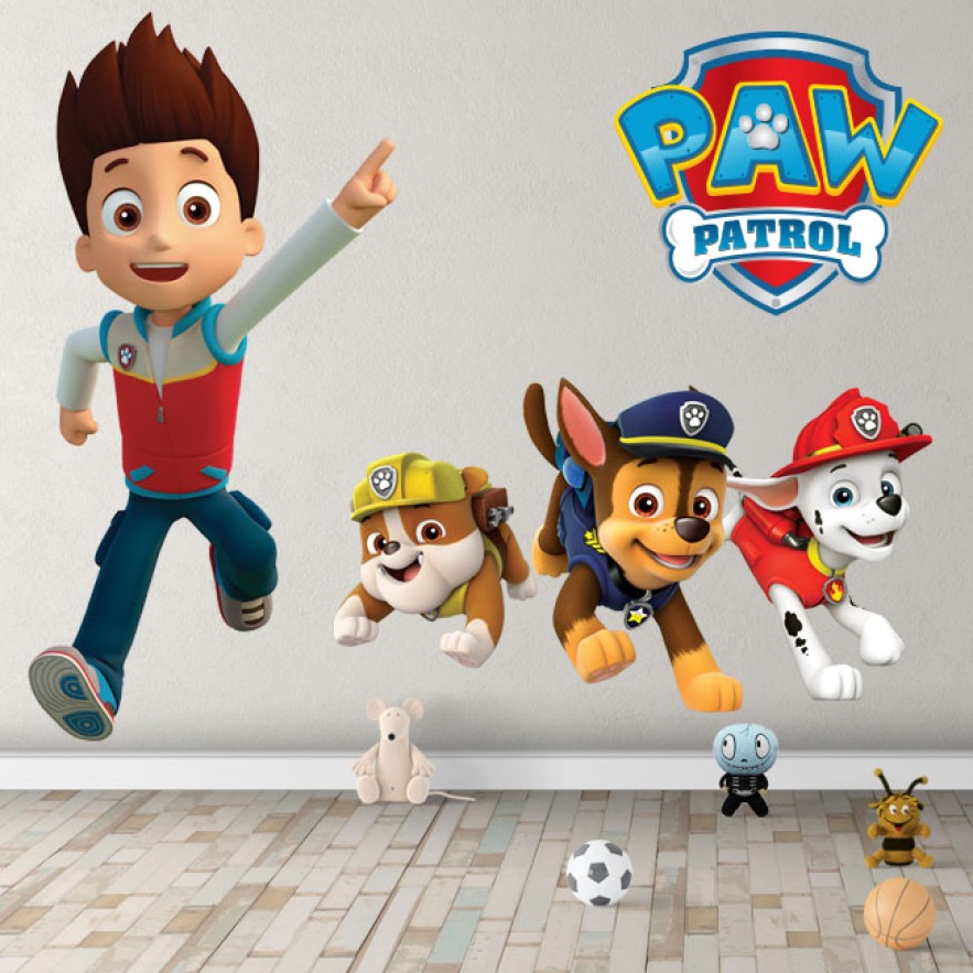 Vinilos rubble chase y marshall la patrulla canina
