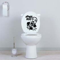 Vinilos decorativos apunta bien tapa wc baños