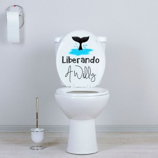 Vinilos baños liberando a willy Vinilos baños liberando a willy