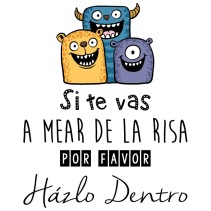 Vinilos decorativos baños si te vas a mear de la risa