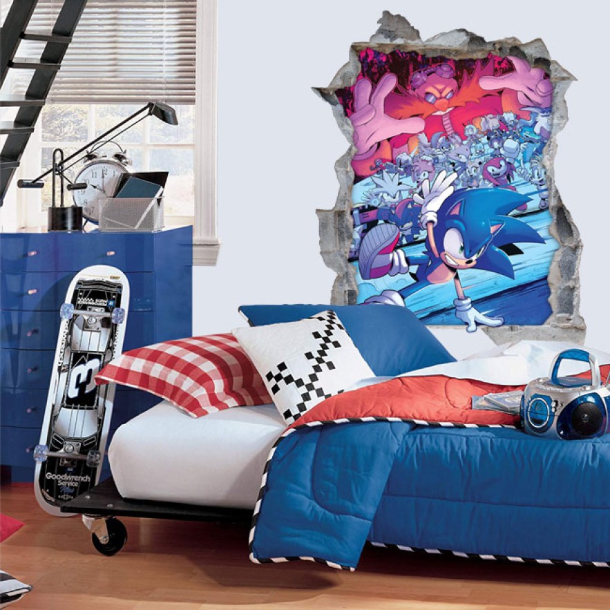Vinilos y pegatinas 3d sonic the hedgehog
