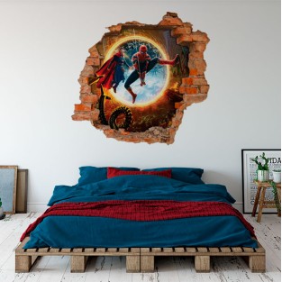 Vinilos y pegatinas agujero 3d spider man no way home