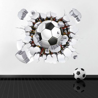 Vinilos y pegatinas de fútbol 3d balón o pelota