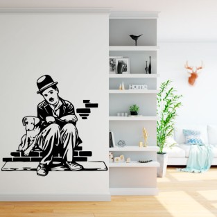 Vinilos y pegatinas charles chaplin vida de perro Vinilos y pegatinas charles chaplin vida de perro