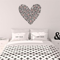 Vinilos y pegatinas corazón keith haring