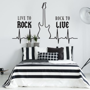 Vinilos y pegatinas electrocardiograma rock and roll Vinilos y pegatinas electrocardiograma rock and roll
