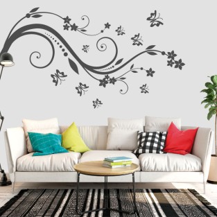 Vinilos y pegatinas flores y mariposas para decorar Vinilos y pegatinas flores y mariposas para decorar