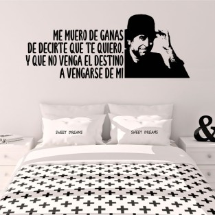 Vinilos y pegatinas frase joaquín sabina
