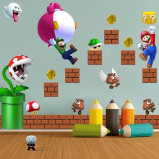 Vinilos y pegatinas infantiles o juveniles mario bros Vinilos y pegatinas infantiles o juveniles mario bros