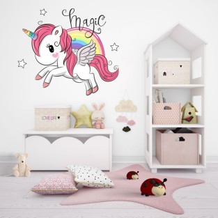 Vinilos y pegatinas infantiles unicornio magic Vinilos y pegatinas infantiles unicornio magic