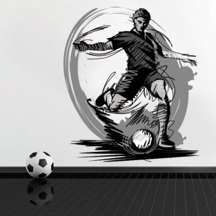 Vinilos y pegatinas jugador de fútbol