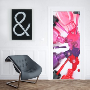 Vinilos y pegatinas para puertas cosmética mujer