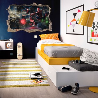 Vinilos y pegatinas pared rota 3d spider man no way home Vinilos y pegatinas pared rota 3d spider man no way home