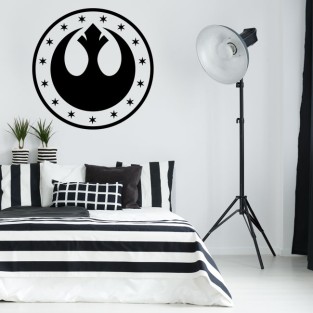 Vinilos y pegatinas star wars símbolo nueva república
